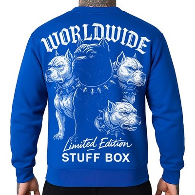 Stuff Box Sweatshirt Dog Club Herren blau S bis 5XL   Limited Edition Rundhals