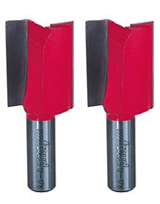 Freud 1-1/8" dia X 1-1/2" Double Flute Straight Bit 1/2" Shank 2-Pack 12-178-2PK