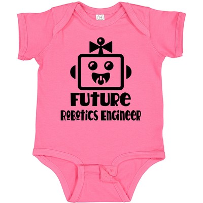 Inktastic Future Robotics Engineer Girl Robot Baby Bodysuit Engineering Job Hws