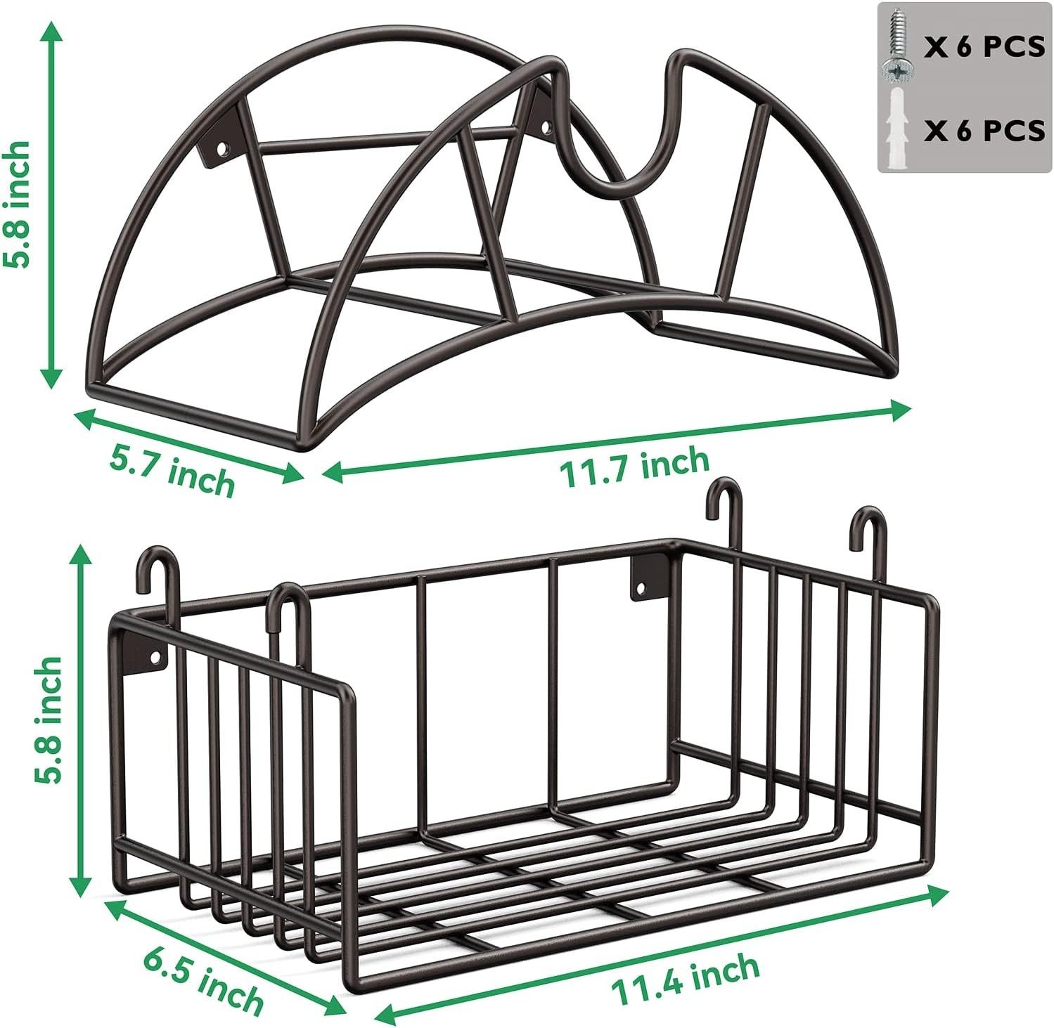 Hose Reel Garden Hose Holder,Water Hose Holder Wall Mount,Heavy Duty Metal Hose 