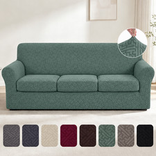 Stretch Sofa Cover, 1/2/3 Seater Couch Slipcover Protector with Cushion Cover