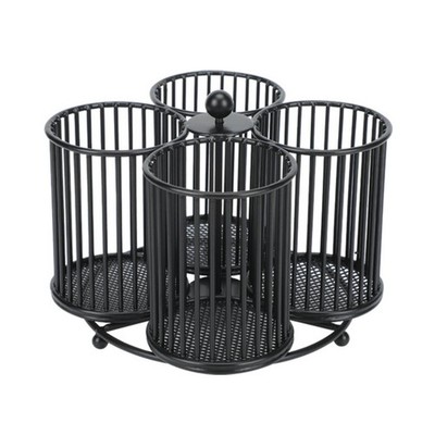 Rotating Pen Cup Rotatable Makeup Brush Holder for Kitchen Bathroom Vanity