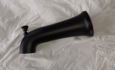 Kohler K-28563-BL Tempered 6-3/8" Integrated Diverter Tub Spout, Matte Black