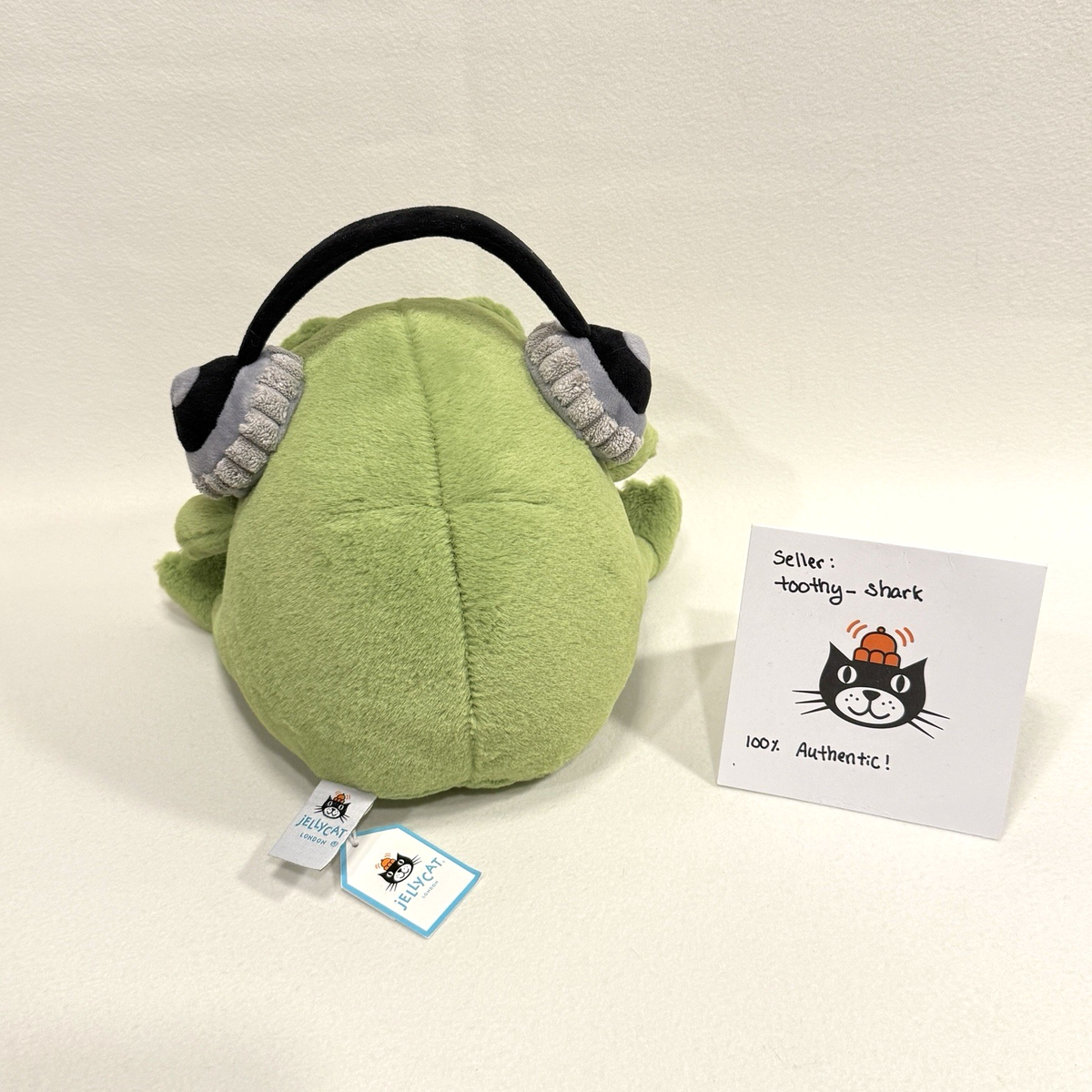 Jellycat Ricky Rain Frog Headphones BNWT - 100% Authentic