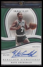 2022-23 Panini Immaculate Collection #IHS-NAR Nate Archibald Heralded Auto #/99