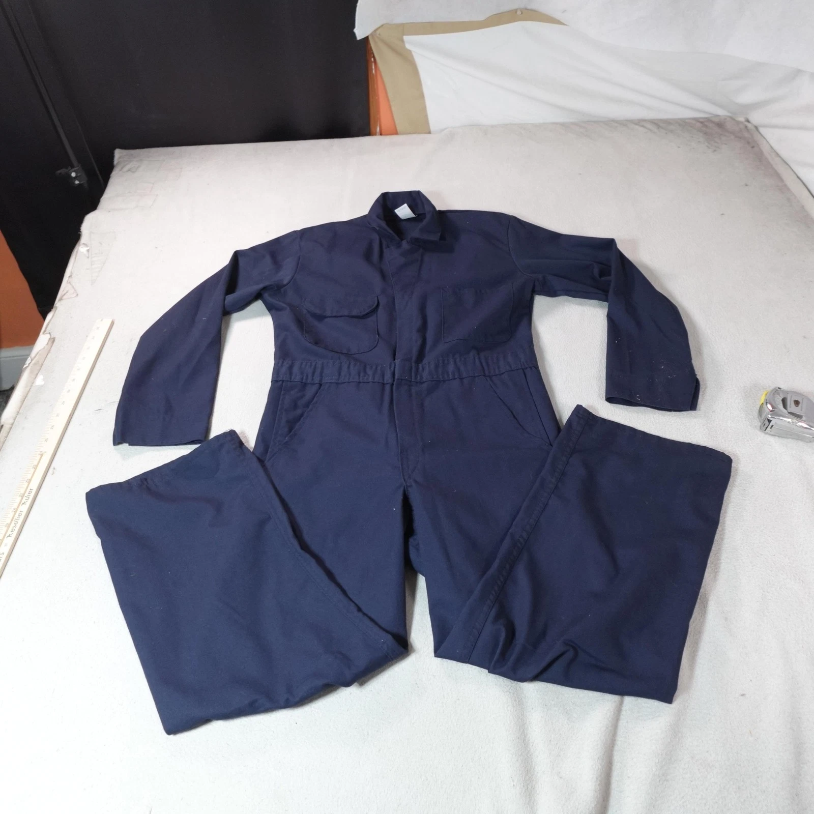 Big Ben Coveralls Mens 36 Short Blue Workwear Outdoor Construction Coverall USA