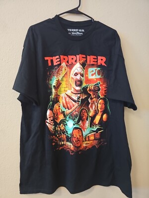 Terror Threads × Terrifier - T Shirt Black Sz 2 XL Horror Halloween NWOT 