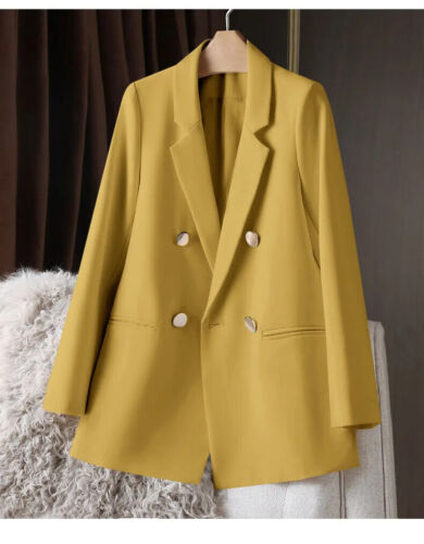 Blazer Women's Suit Jacket Relaxed Day Top Casual Long Sleeve Women NEW 9 COLORS - Picture 17 of 20