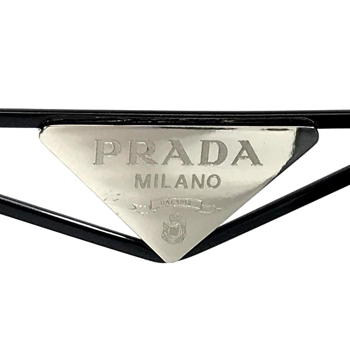 Prada Sunglasses SPRA51 1AB-5Z1 Black Hexagon Frames w Prada Sunglasses SPRA51 1AB-5Z1 Black Hexagon Frames w