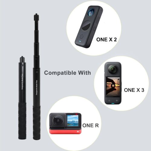 Invisible Selfie Stick 1/4 Inch Screw Compatible with Insta360/ ONE X3/ ON... US - Picture 3 of 8