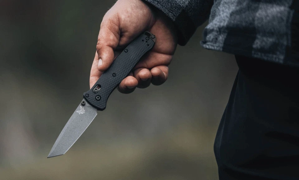 Navaja de bolsillo plegable Benchmade 537GY-03 Rescate aluminio negro CPM-M4 3,38" Foto 2 de 4