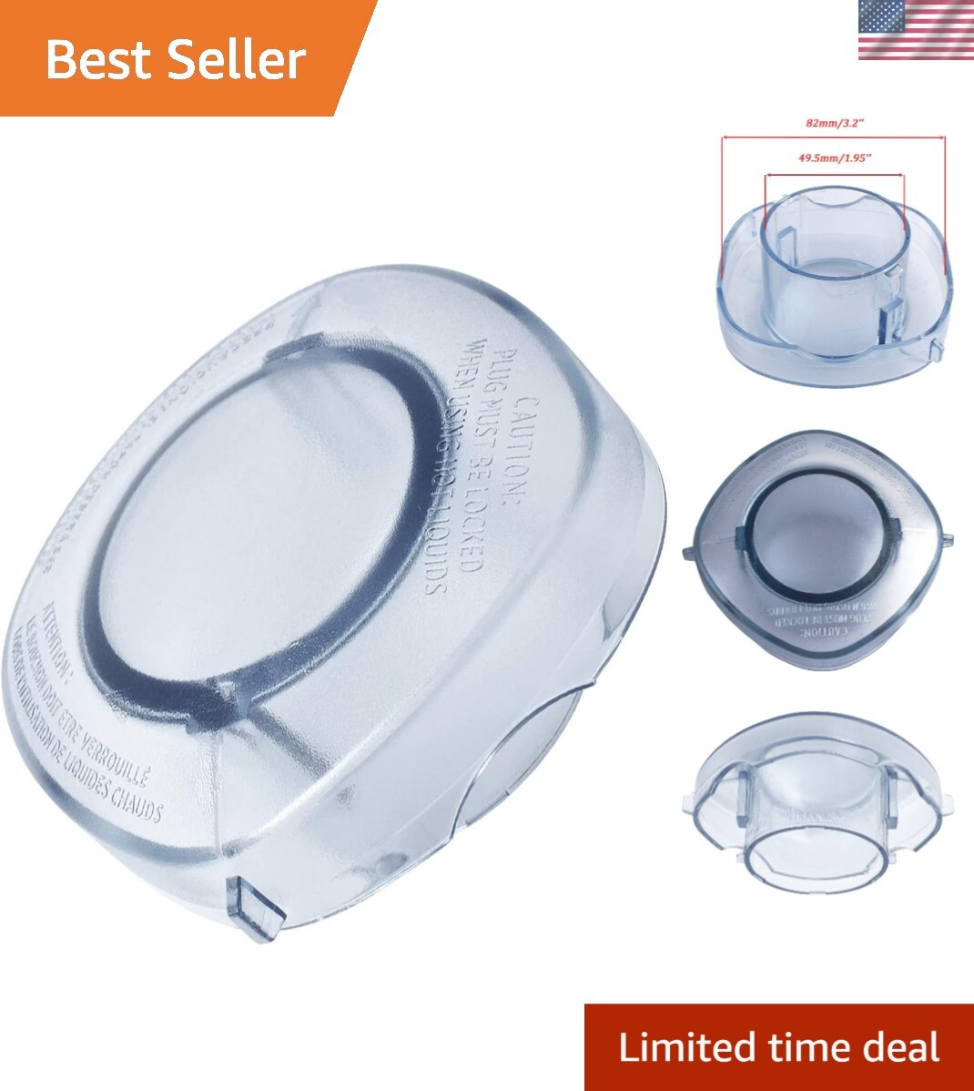 Durable 64 oz Lid Plug for Vita-Mix Blenders Compatible and