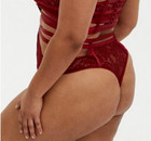 Torrid Red Lace Straps and Cutouts Thong, NWT, Size 2 — photo 10
