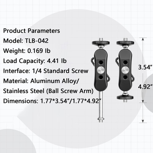 Kit de brazo mágico DSLR: soporte de monitor clip de guisante brazo flexible y soporte para teléfono - Imagen 2 de 7