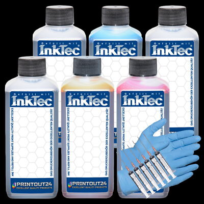 6x100ml InkTec  Tinte ink für C13S020447 C13S020448 C13S020449 Patrone cartridge