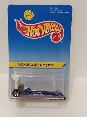 1992 HOT WHEELS LIMITED TO 8000 - TOM MCEWEN - MONGOOSE DRAGSTER #90