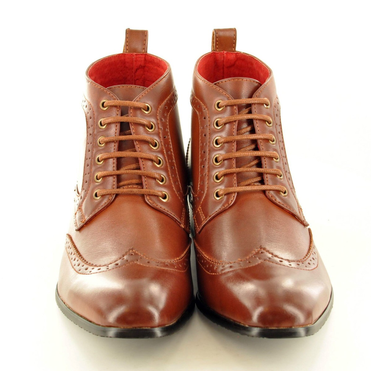 Nuovo Uomo Formale Chelsea Caviglia Scarpe Brogue Pelle Foderato Stivali UK 6-12 - Foto 10