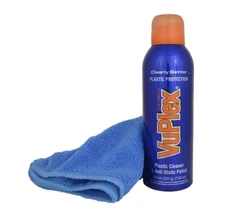 VuPlex Plastic Cleaner & Anti-Static Polish 7.05 oz & MicroCloth- Ships From USA
