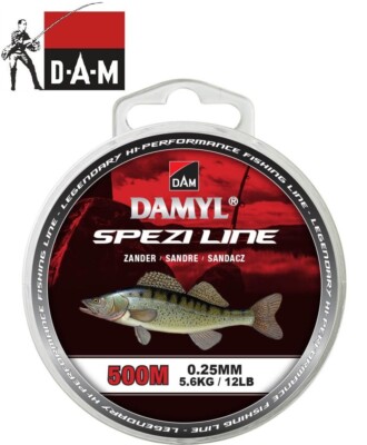 Monofile Angelschnur Zander  Damyl Spezi Line 0,25mm 0,28mm 0,30mm Hellbraun DAM