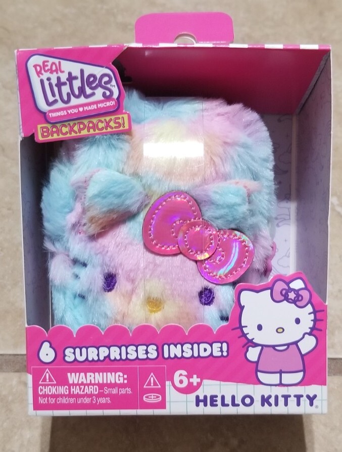 Real Littles Sanrio Hello Kitty Fluffy Mini Backpack (6 Surprises Inside)