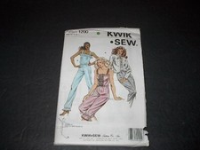 Vtg Kwik Sew Pattern 1200 Misses' Loungewear Jumpsuit and Lined Jacket XS L UC