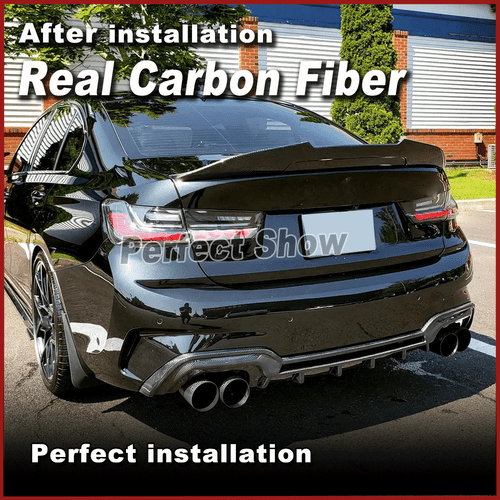 Carbon Heckdiffusor Diffusor Heckansatz für BMW 3er G20 G28 mit M-Paket 2019-20 - Picture 5 of 14