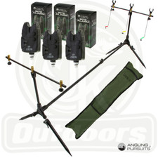 NGT AP Carp Fishing Pod With Rod Rests, Swingers & Bag + 3x JHA Bite Alarms
