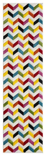 Spectra Carved Rug for Living Room Bright Multi Coloured Geometric Hallway Rugs - Picture 33 of 99