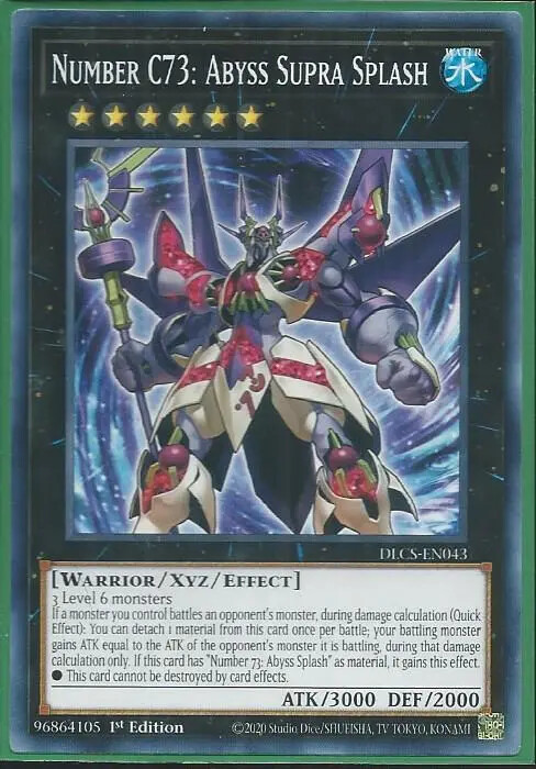 Yugioh - Number C73: Abyss Supra Splash - 1st Edition Card | eBay