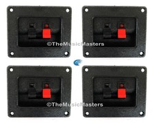 4X Square 2 1/2 x 3 Speaker Push Terminal Cup Car Home Audio Speaker Box Cabinet