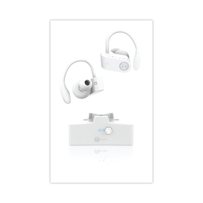 ByTech Bluetooth Sports Earbuds Wireless White BCAUBE119WT
