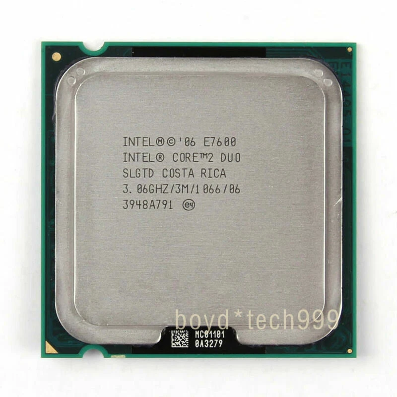 Intel Core 2 Duo E7600 Computer Processors 1066 MHz Bus Speed for