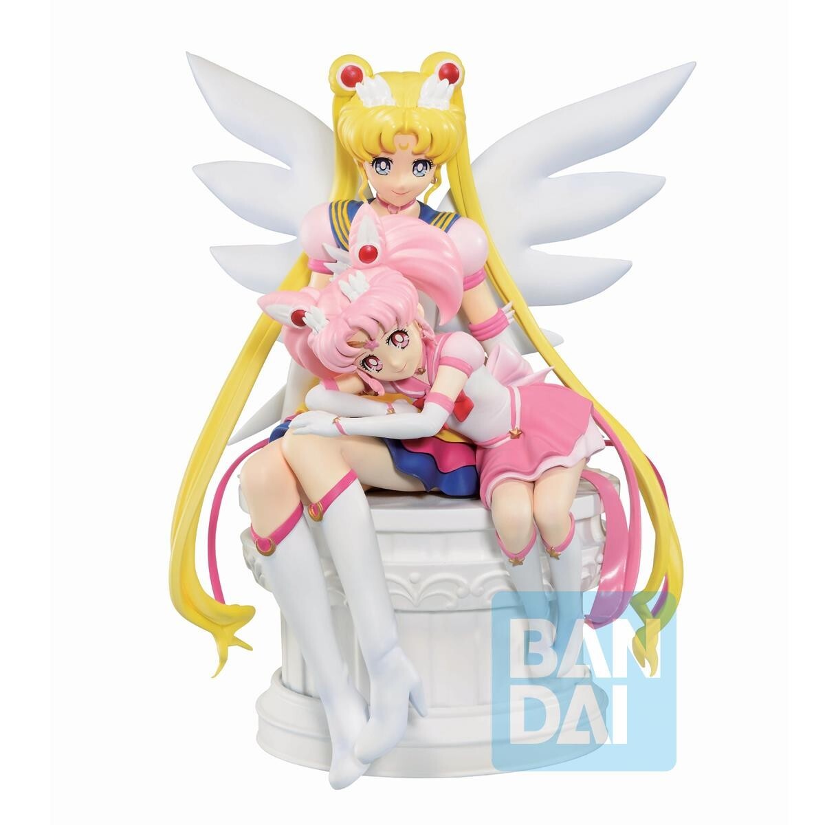 SAILOR MOON Eternal Sailor Moon & Sailor Chibi Moon Pvc Figure Ichibansho Bandai