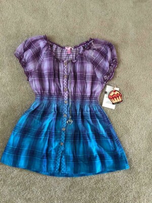 Sugar Tart Love Short Sleeve Top with Necklace for Girls - Size XL(16)- NEW -NWT