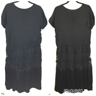 Vintage 20s Flapper Dress **AS IS** Downtown Abbey Roaring 20s Plus Size - (T4)