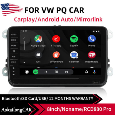 8'' NONAME RCD330 187B RCD880 Car Radio Carplay Android Auto For VW Golf Jetta US