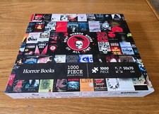 Jigsaw Puzzle: "Best Horror Books of All Time" 1000 Piece COMPLETE With Poster