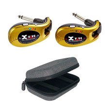 Xvive U2 Complete Live Guitar Bass Instrument Wireless System Gold w Case