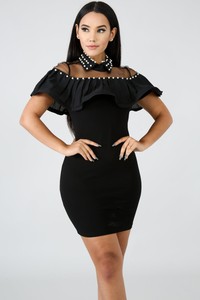 embellished bodycon midi dress