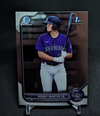 Robby Martin Jr 1st Rookie 2022 Bowman Chrome Prospect Card #43 Colorado Rockies