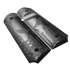 Honeycomb Punisher - Full Size 1911 Grips Engraved Textured (PIX1911-1/2HC-PUN)