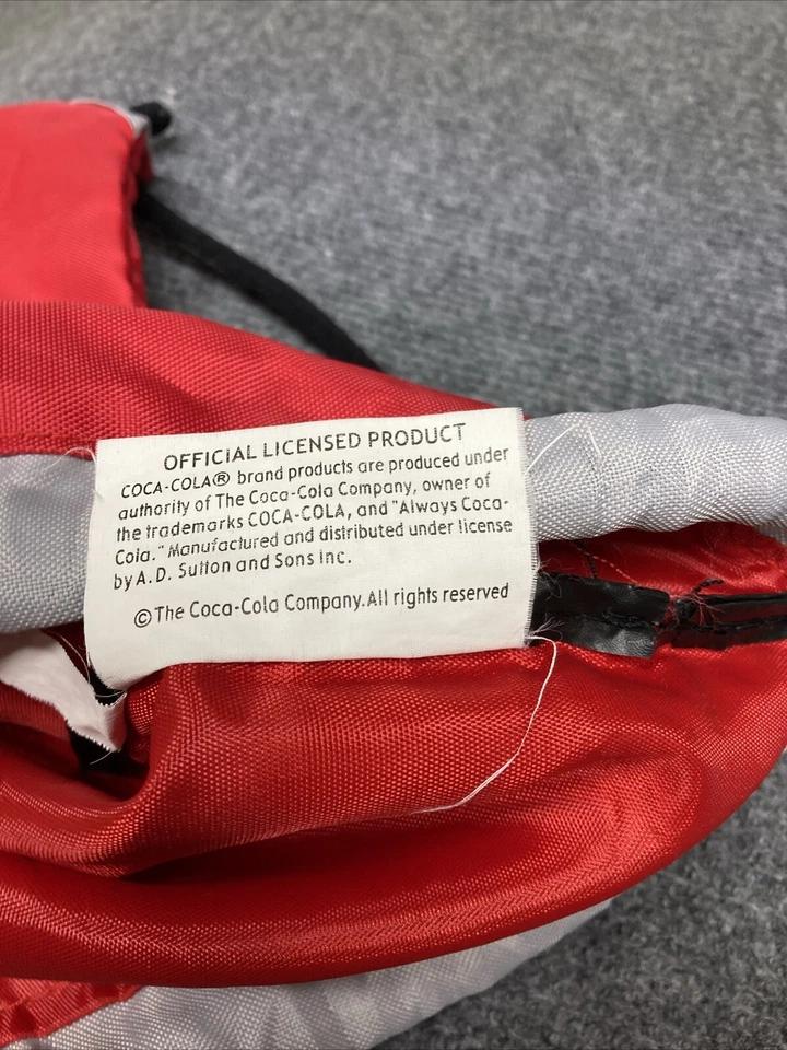 Bolso Mochila con Cordón Rojo Negro Coca-Cola Saco de Gimnasio Foto 4 de 4