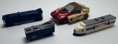 1987 Transformers Jrs Raiden Set - C-125 C-126 C-128 Trains & Chromedome *RARE*