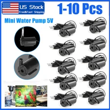 1-10 X USB Mini Water Pump Mute Small Submersible Home Garden Fountain FishTank