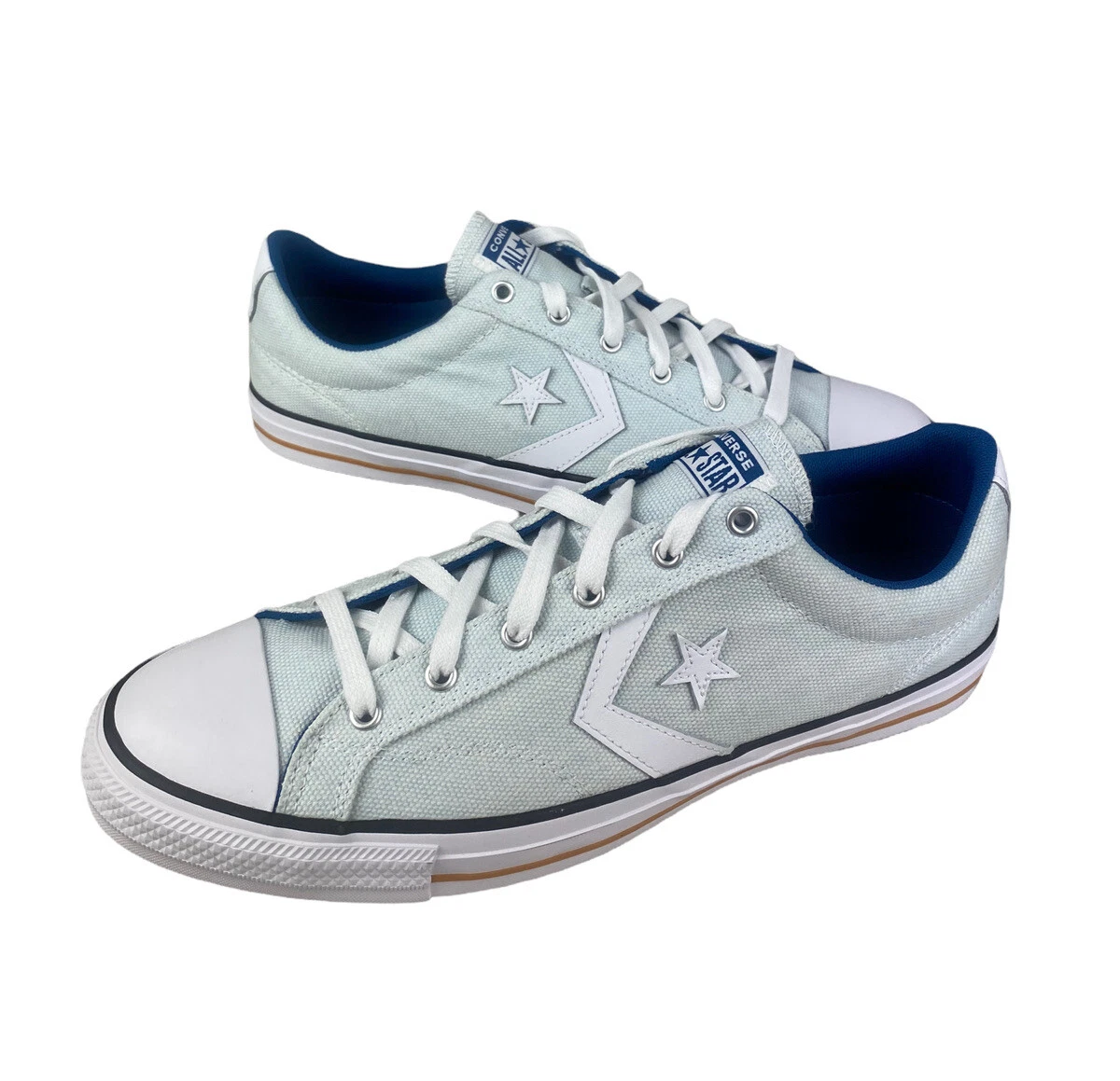 NEW Converse Player Ox Blue White Shoes Sneakers Size 12 167672C |