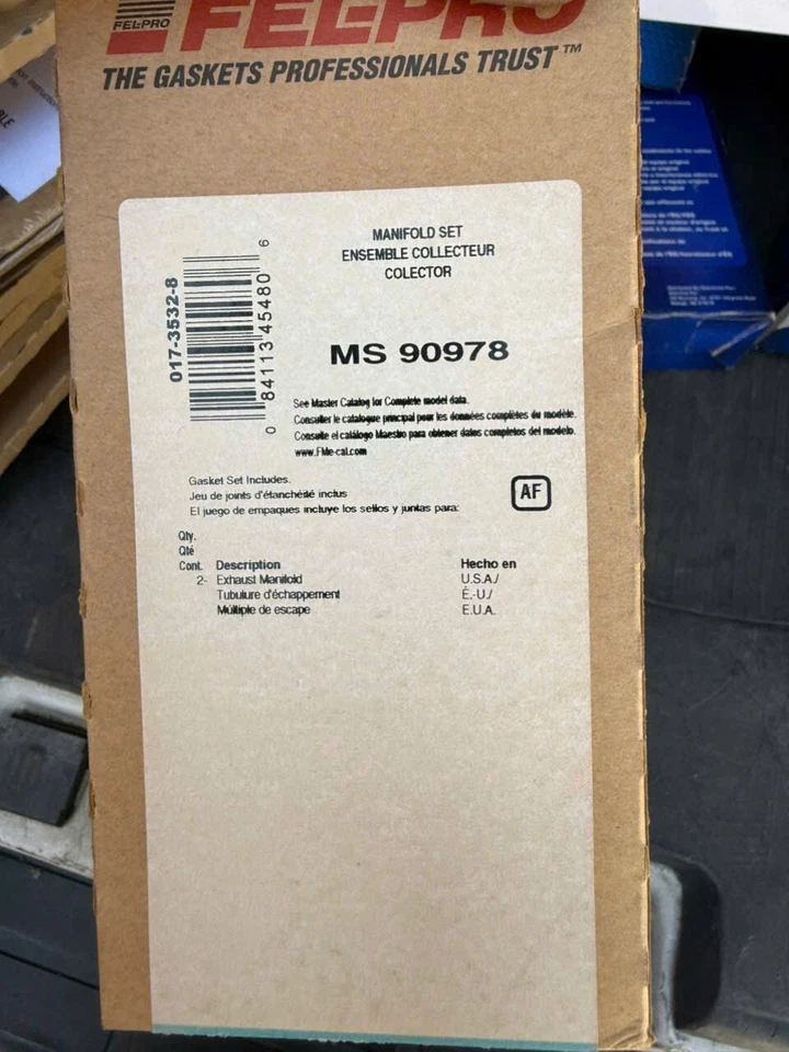 Juego de juntas de colector de escape Fel-Pro MS 90978 para modelos Nissan 80-89 seleccionados Foto 2 de 2