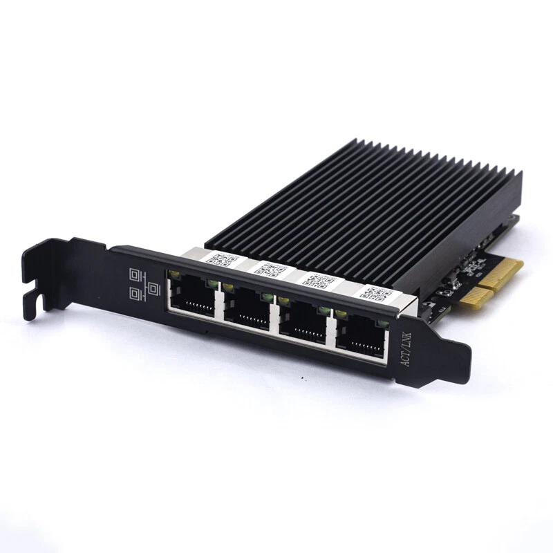 2.5G RJ45 Four Ports Gigabit Ethernet Card Intel I226 Gaming PCIE Adapter Server - Image 2 of 4