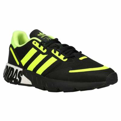 adidas BOOST ブラック/イエロー シューズ ADIDAS ZX 1K BOOST SNEAKERS TRAINERS SPORTS MEN SHOES BLACK/YELLOW