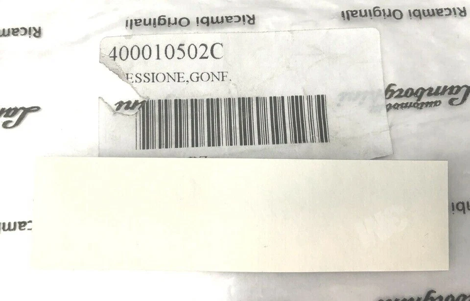Etiqueta calcomanía Lamborghini 400010502C TPMS nueva OEM  Foto 2 de 2