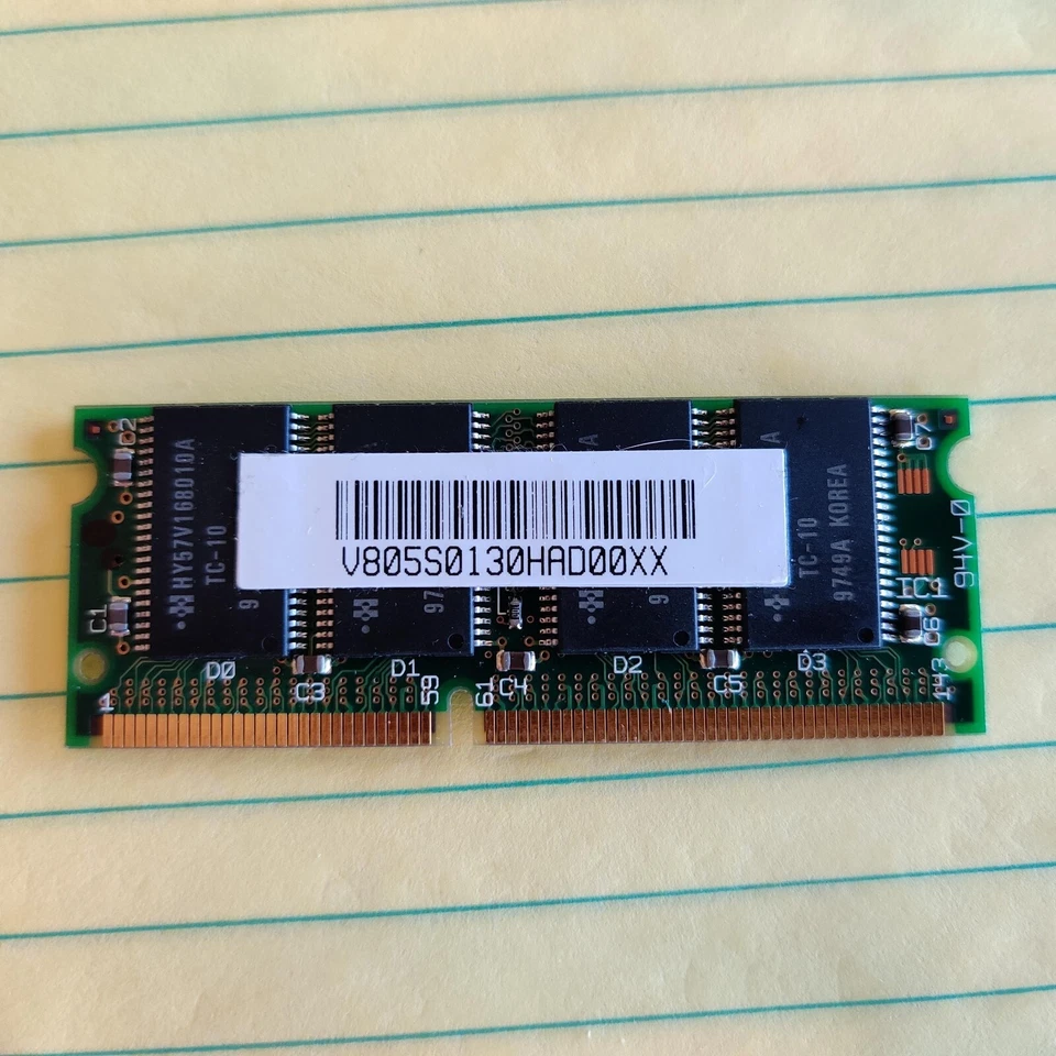 293726-001 Compaq 16MB PC66 66MHz non-ECC Unbuffered CL2 144-Pin SoDimm Memory M - Image 2 of 2